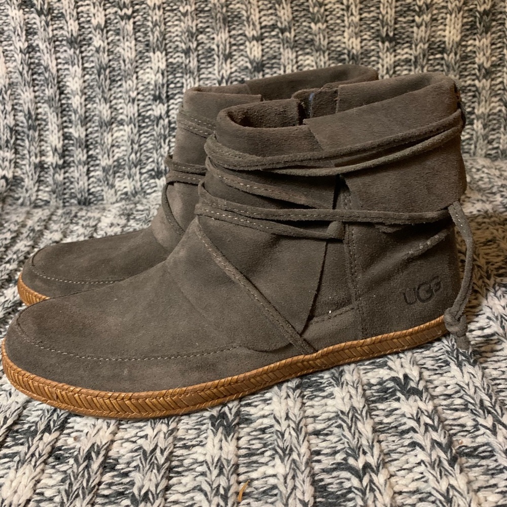 Ugg suede booties